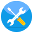 an icon showing a wrench and a screw driver